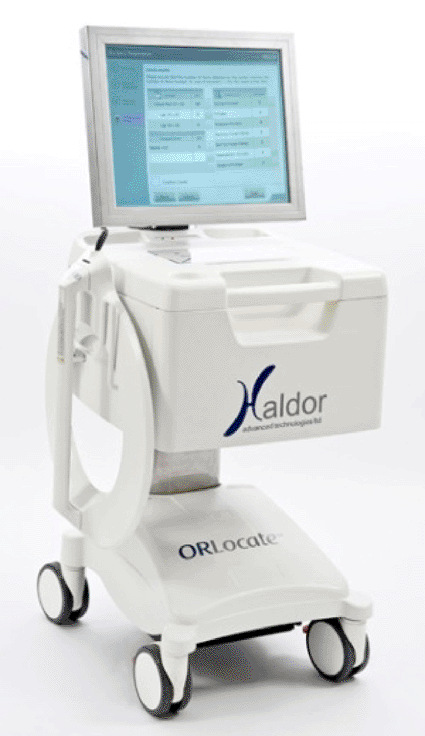 Image: The ORLocate sponge and surgical instrument tracking system (photo courtesy Haldor Advanced Technologies).